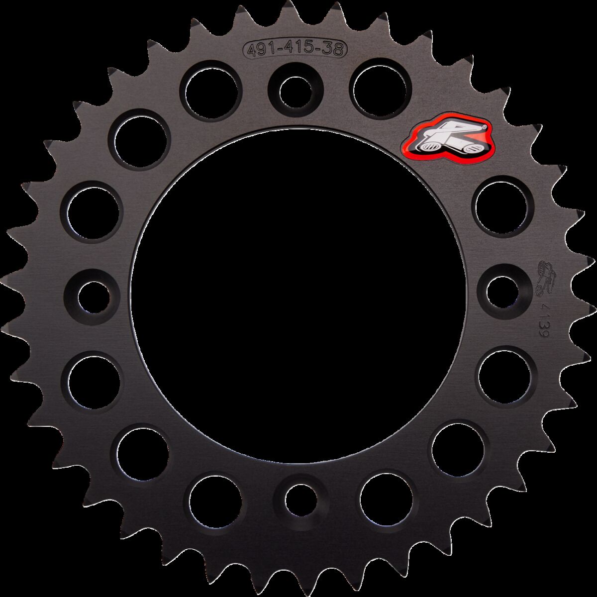 Renthal SPROCKET R 415 38T BK 491--415-38P-BK