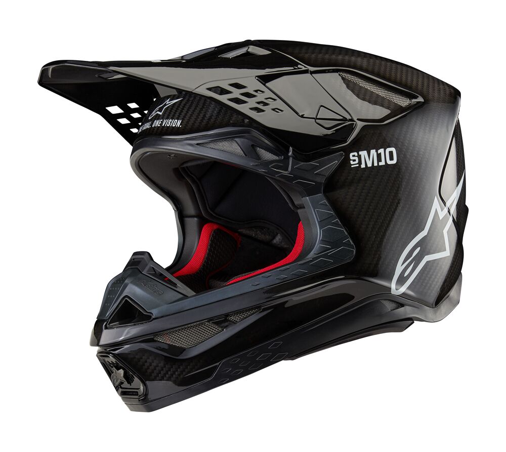 ALPINESTARS(MX) HELMET SM10 SOLID CARB L 8300123-1188-L