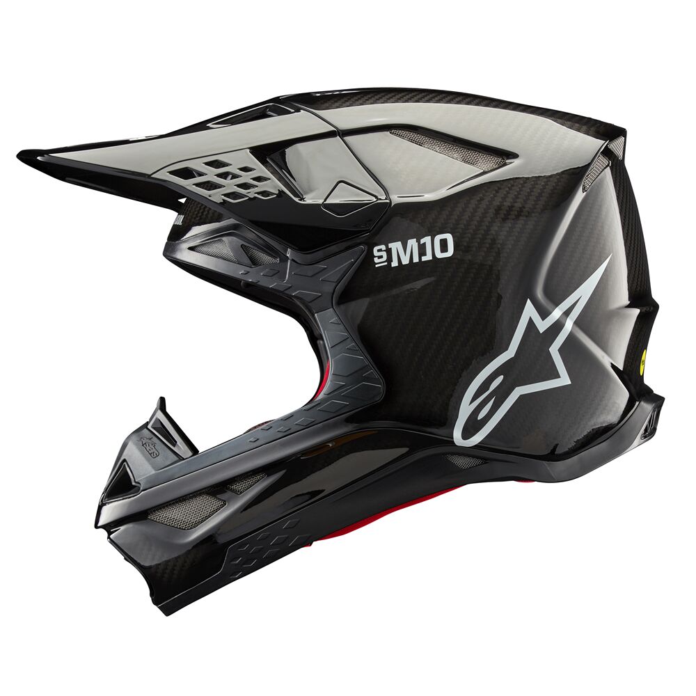 ALPINESTARS(MX) HELMET SM10 SOLID CARB 2X 8300123-1188-2X