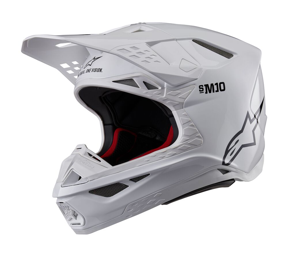 ALPINESTARS(MX) HELMET SM10 SOLID WHT XS 8300123-2180-XS