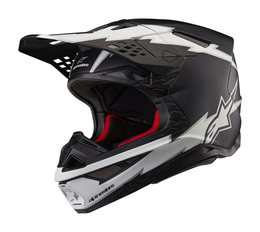 Alpinestars(MX) Helmet SM10 AMP BLK/WT S 8300623-1121-S
