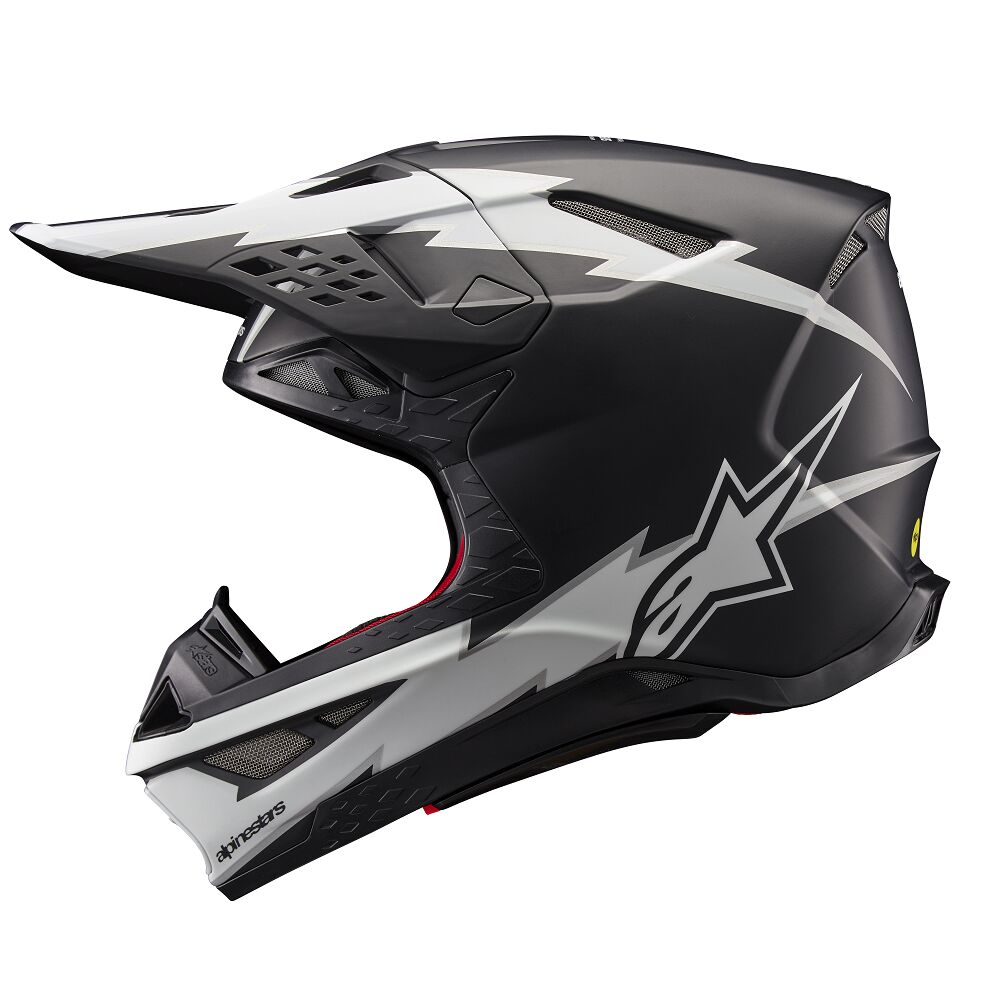 ALPINESTARS(MX) HELMET SM10 AMP BLK/WT S 8300623-1121-S