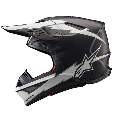 ALPINESTARS(MX) HELMET SM10 AMP BLK/WT S 8300623-1121-S