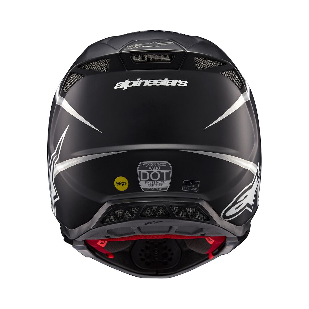 ALPINESTARS(MX) HELMET SM10 AMP BLK/WT S 8300623-1121-S