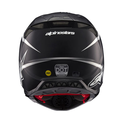 ALPINESTARS(MX) HELMET SM10 AMP BLK/WT S 8300623-1121-S