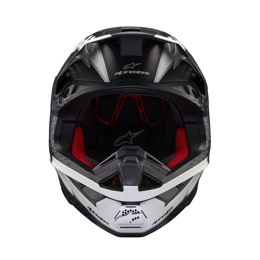 ALPINESTARS(MX) HELMET SM10 AMP BLK/WT S 8300623-1121-S