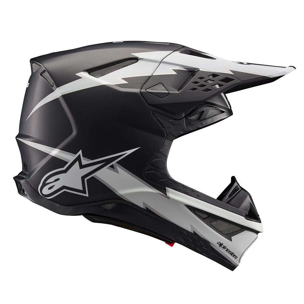 ALPINESTARS(MX) HELMET SM10 AMP BLK/WT S 8300623-1121-S