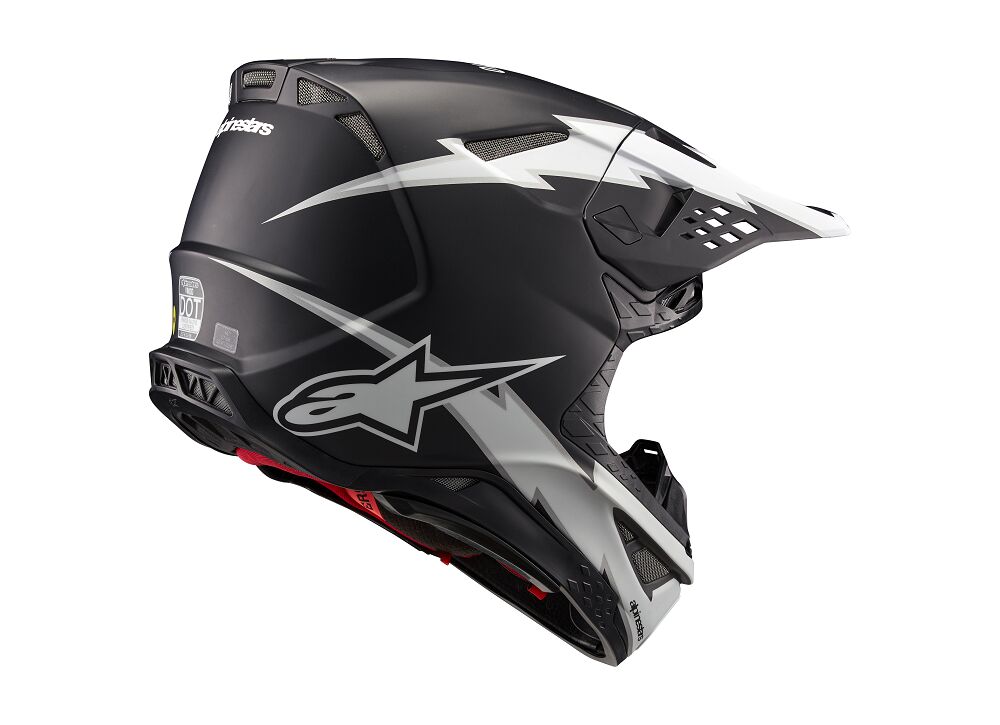 ALPINESTARS(MX) HELMET SM10 AMP BLK/WT M 8300623-1121-M