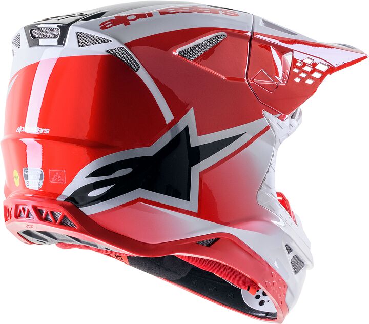 ALPINESTARS(MX) HELMET SM10 UNIT RD/WT M 8301623-3182-M