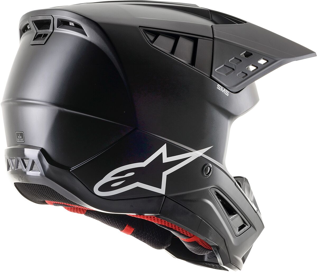 ALPINESTARS(MX) HELMET SM5 SOLID BLACK S 8303023-110-S