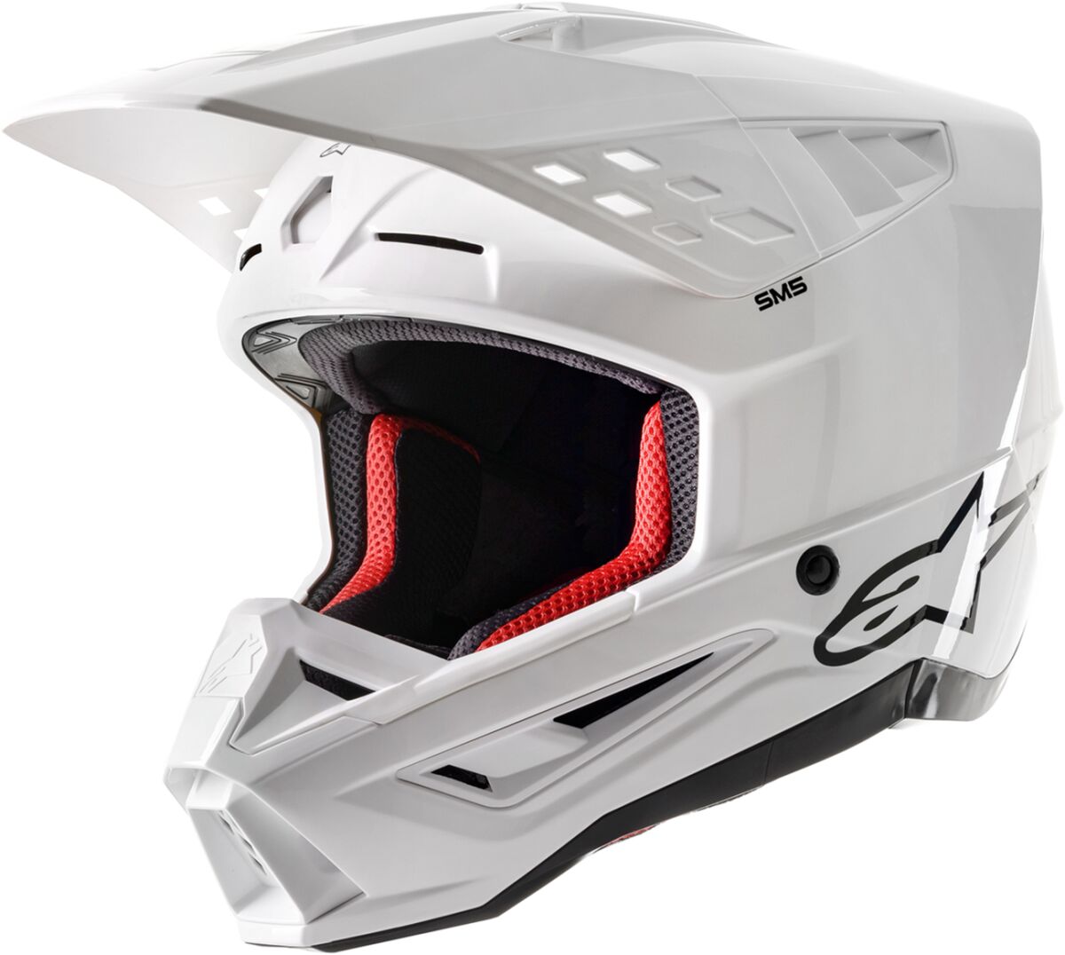 ALPINESTARS(MX) HELMET SM5 SOLID WHT XS 8303023-2180-XS