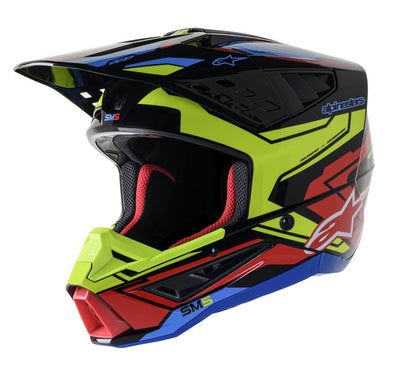 ALPINESTARS(MX) HELMET SM5 ACT2 BK/Y/R L 8306023-1533-L