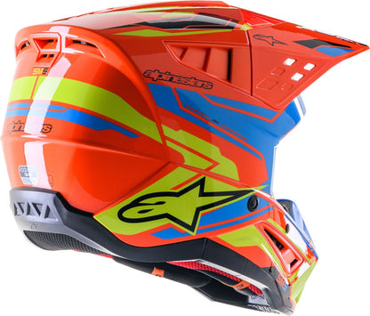 ALPINESTARS(MX) HELMET SM5 ACT2 OR/C/Y M 8306023-4475-M