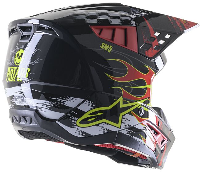 ALPINESTARS(MX) HELMET SM5 RASH RED/G L 8307023-9033-L