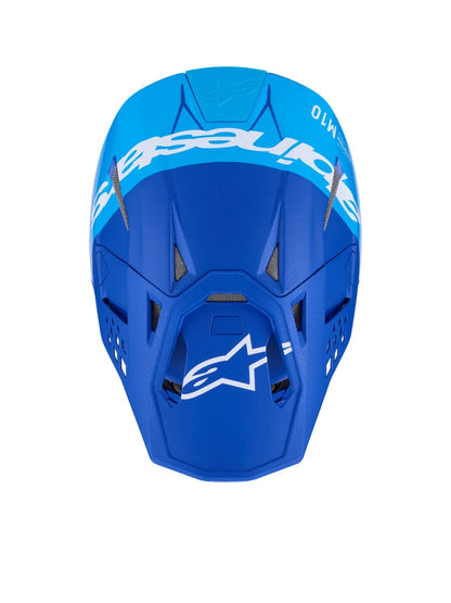 ALPINESTARS(MX) HELMET S-M10 FLOOD BLUE/BLK-CARB XS 8300923-7282-XS