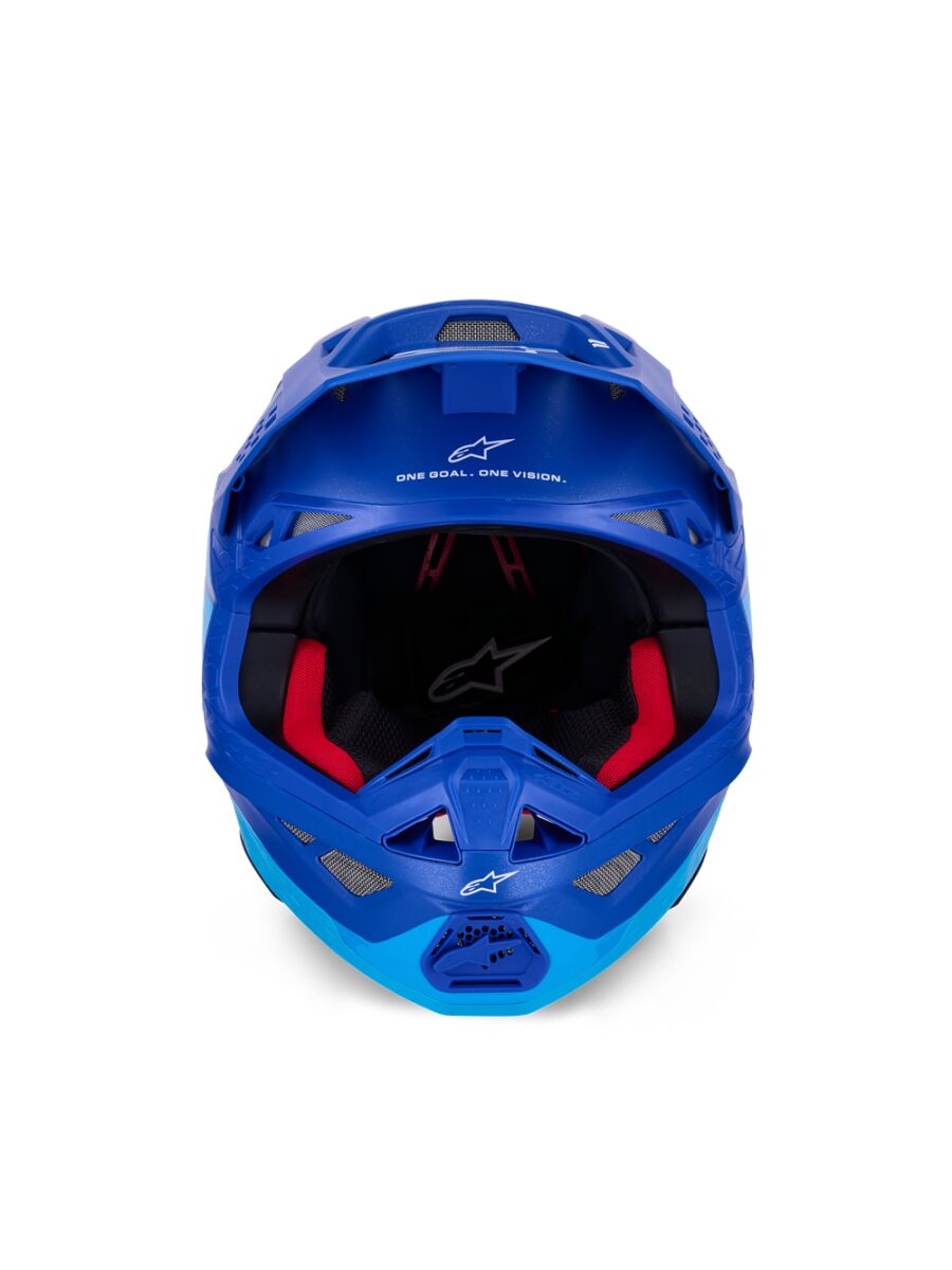 ALPINESTARS(MX) HELMET S-M10 FLOOD BLUE/BLK-CARB XS 8300923-7282-XS