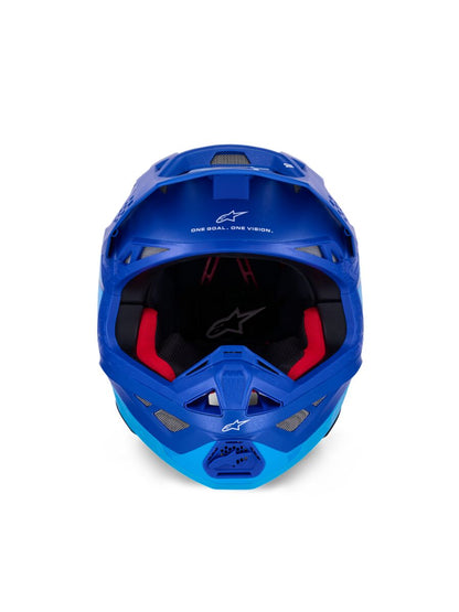 ALPINESTARS(MX) HELMET S-M10 FLOOD BLUE/BLK-CARB XL 8300923-7282-XL