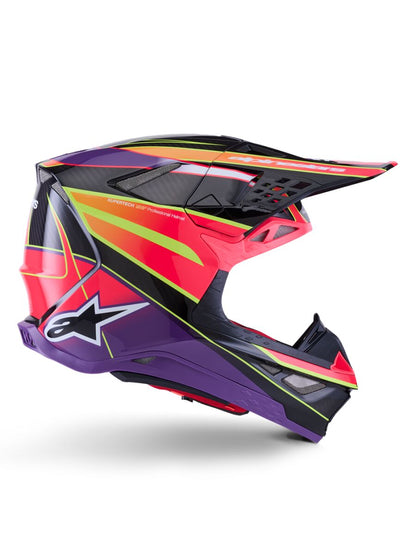 ALPINESTARS(MX) HELMET S-M10 ERA PINK/VIO/YL S 8301123-3145-S