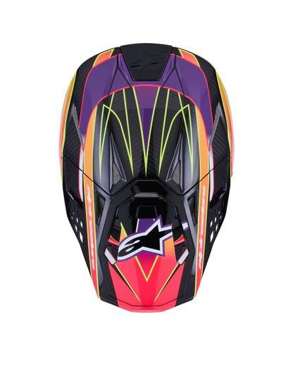 ALPINESTARS(MX) HELMET S-M10 ERA PINK/VIO/YL L 8301123-3145-L