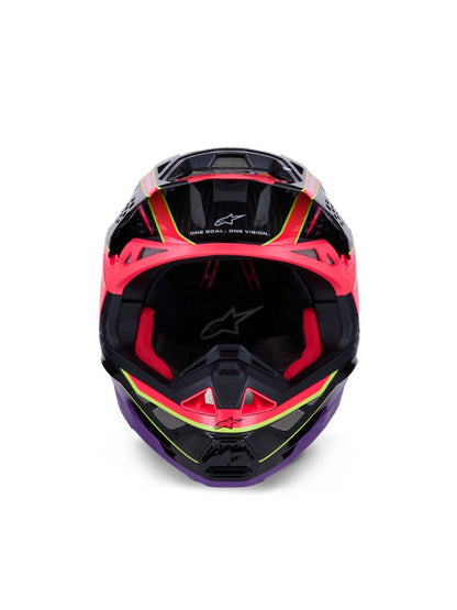 ALPINESTARS(MX) HELMET S-M10 ERA PINK/VIO/YL XL 8301123-3145-XL