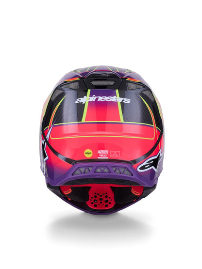 ALPINESTARS(MX) HELMET S-M10 ERA PINK/VIO/YL 2X 8301123-3145-2X