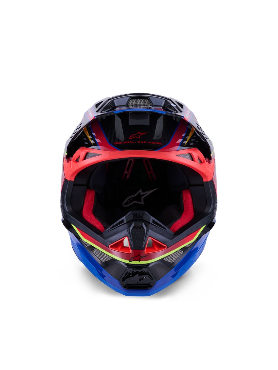 ALPINESTARS(MX) HELMET S-M10 ERA BLUE/RED/YL S 8301123-7356-S