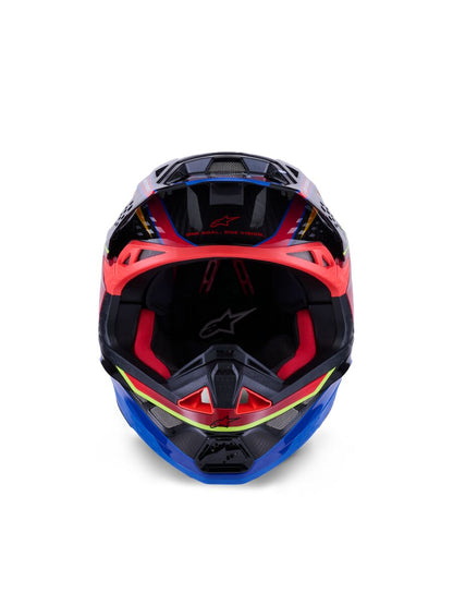 ALPINESTARS(MX) HELMET S-M10 ERA BLUE/RED/YL S 8301123-7356-S