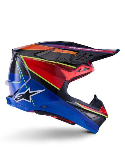 ALPINESTARS(MX) HELMET S-M10 ERA BLUE/RED/YL S 8301123-7356-S