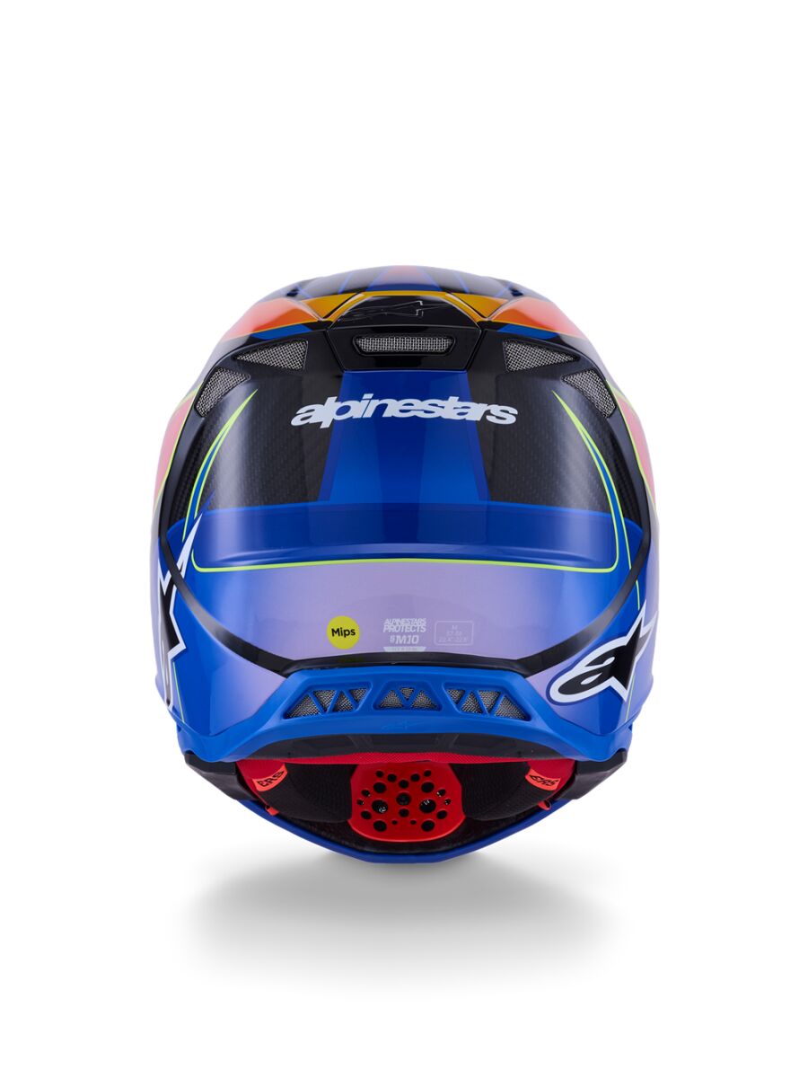 ALPINESTARS(MX) HELMET S-M10 ERA BLUE/RED/YL L 8301123-7356-L