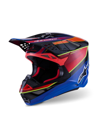 ALPINESTARS(MX) HELMET S-M10 ERA BLUE/RED/YL 2X 8301123-7356-2X
