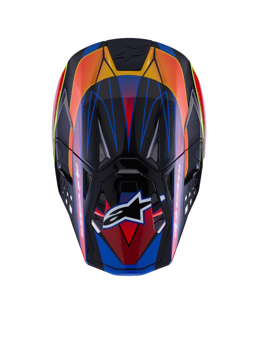 ALPINESTARS(MX) HELMET S-M10 ERA BLUE/RED/YL 2X 8301123-7356-2X