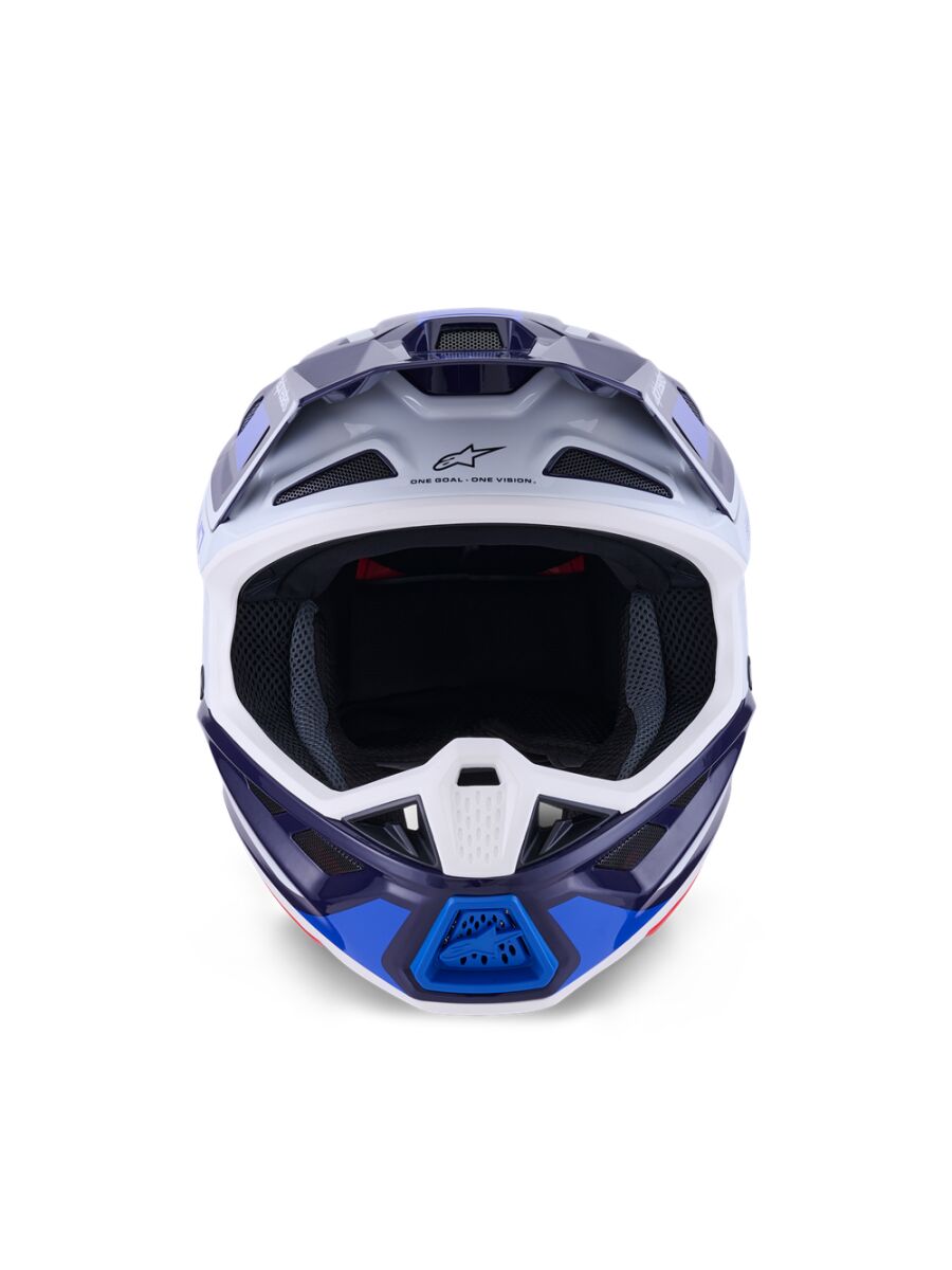 ALPINESTARS(MX) HELMET SM7 RISE BLUE/WHITE XS 8301526-7249-XS