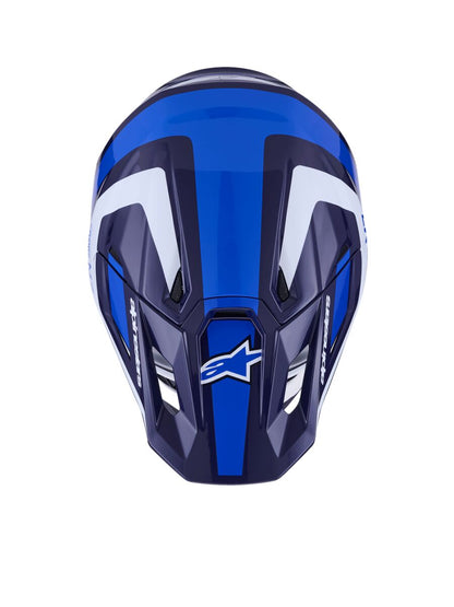 ALPINESTARS(MX) HELMET SM7 RISE BLUE/WHITE 2X 8301526-7249-2X