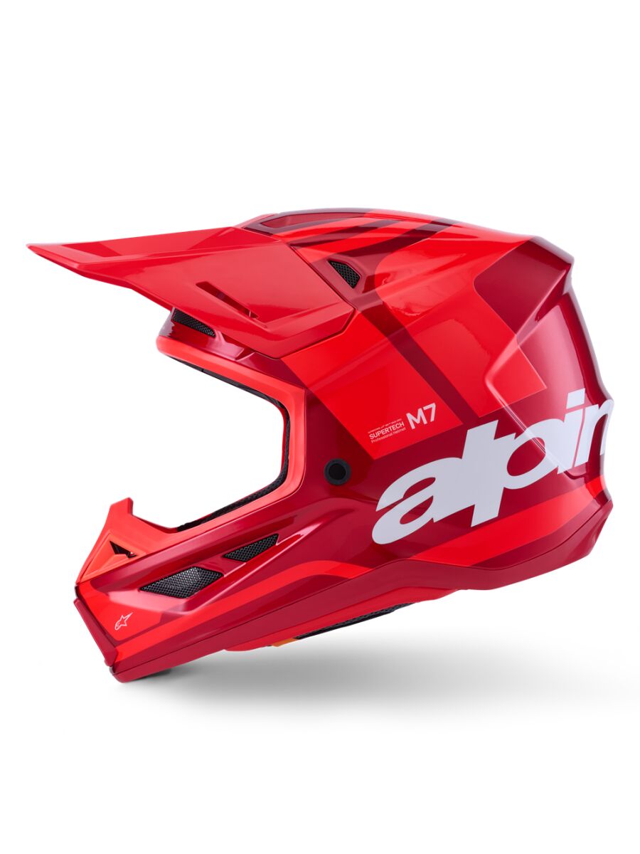 ALPINESTARS(MX) HELMET SM7 CORE RED-GLOSS 2X 8301726-3127-2X
