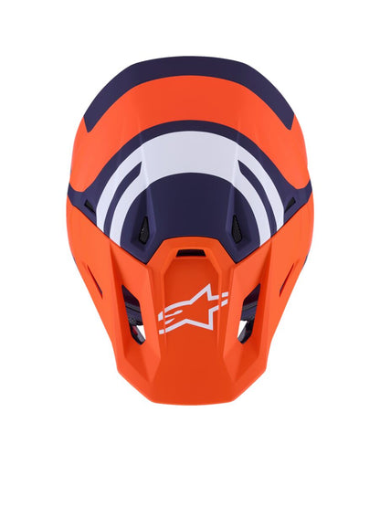 ALPINESTARS(MX) HELMET SM7 CORE ORAN/BLUE S 8301726-408-S