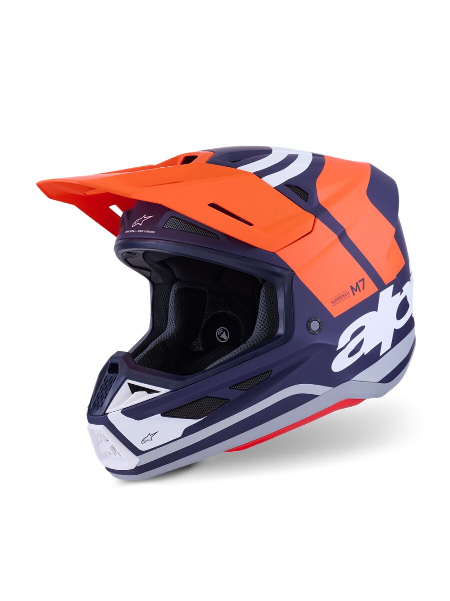 ALPINESTARS(MX) HELMET SM7 CORE ORAN/BLUE 2X 8301726-408-2X