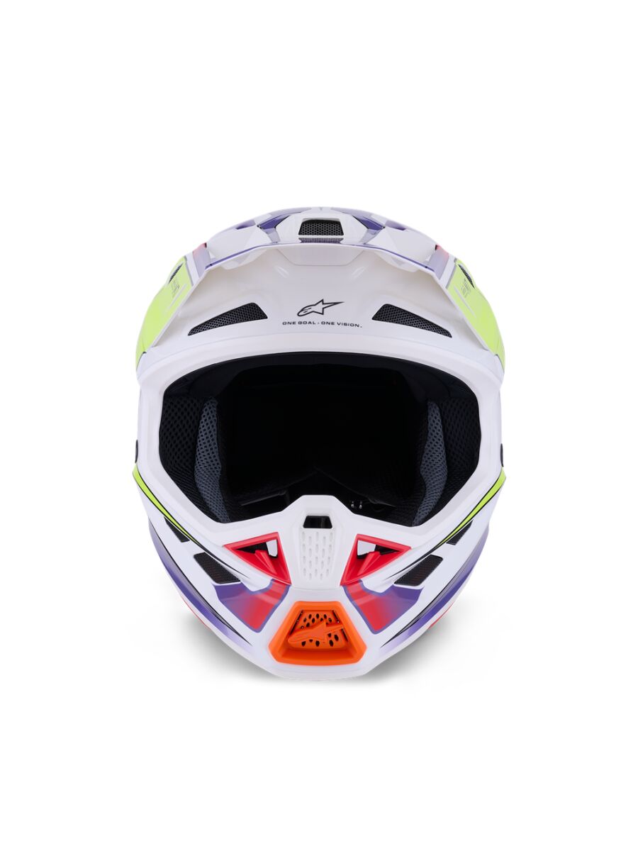 ALPINESTARS(MX) HELMET SM7 FUSE WHT/YL/PU S 8301926-2054-S