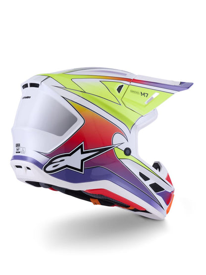 ALPINESTARS(MX) HELMET SM7 FUSE WHT/YL/PU M 8301926-2054-M