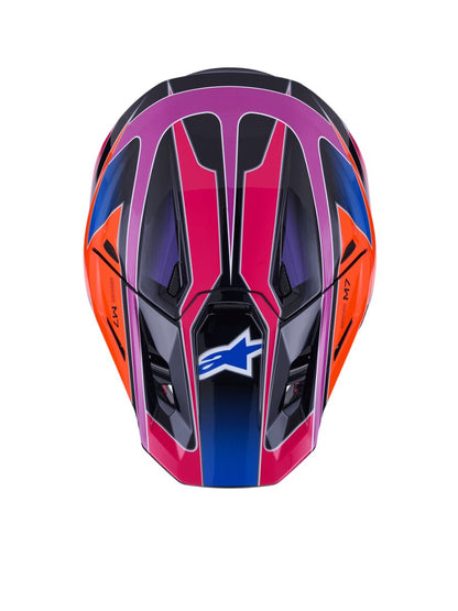 ALPINESTARS(MX) HELMET SM7 FUSE BLU/PU/PINK L 8301926-7256-L