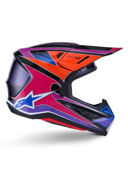 ALPINESTARS(MX) HELMET SM7 FUSE BLU/PU/PINK XL 8301926-7256-XL