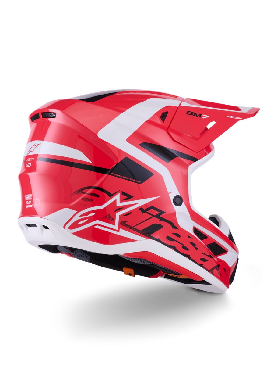 ALPINESTARS(MX) HELMET SM7 DEED RED/BLK/WH 2X 8302326-3139-2X