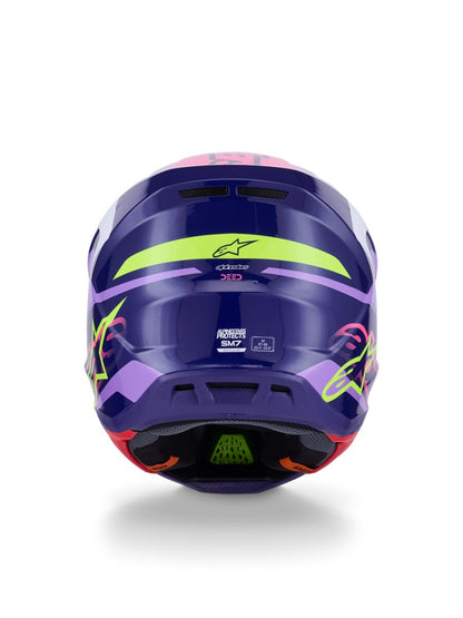 ALPINESTARS(MX) HELMET SM7 DEED PURPLE/PINK M 8302326-3142-M