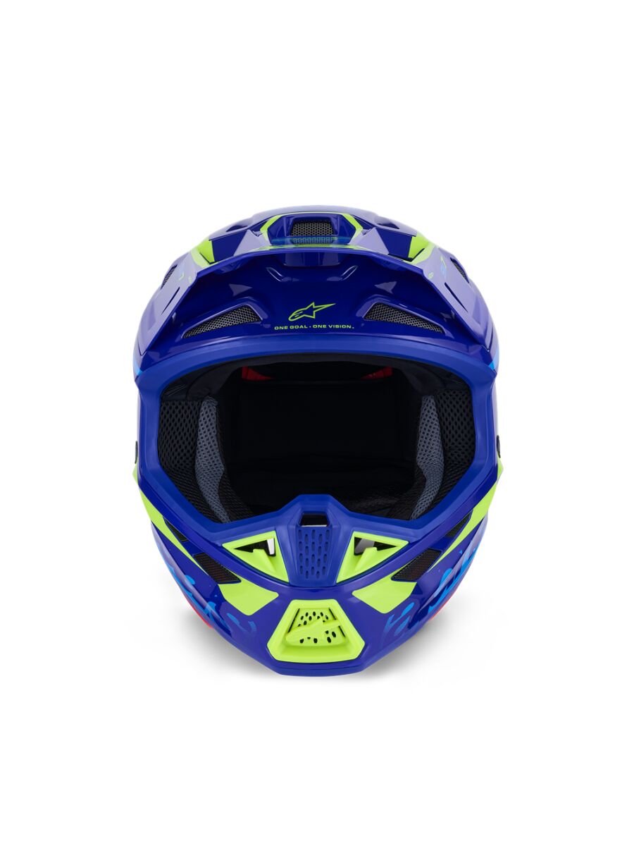 ALPINESTARS(MX) HELMET SM7 DEED BLUE/YEL L 8302326-7253-L