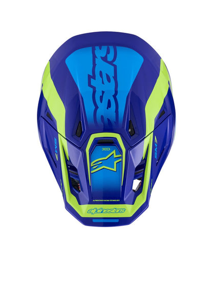 ALPINESTARS(MX) HELMET SM7 DEED BLUE/YEL L 8302326-7253-L