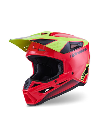 ALPINESTARS(MX) HELMET SM3 FRAY RED/YL/BLK M 8300526-3051-M
