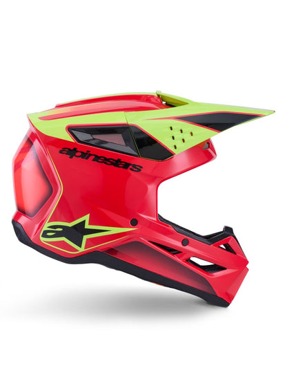 ALPINESTARS(MX) HELMET SM3 FRAY RED/YL/BLK M 8300526-3051-M