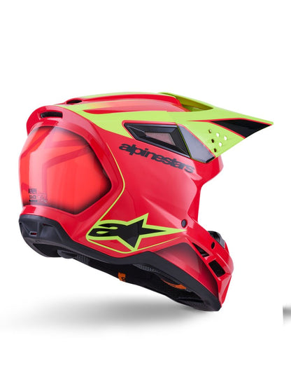 ALPINESTARS(MX) HELMET SM3 FRAY RED/YL/BLK XL 8300526-3051-XL