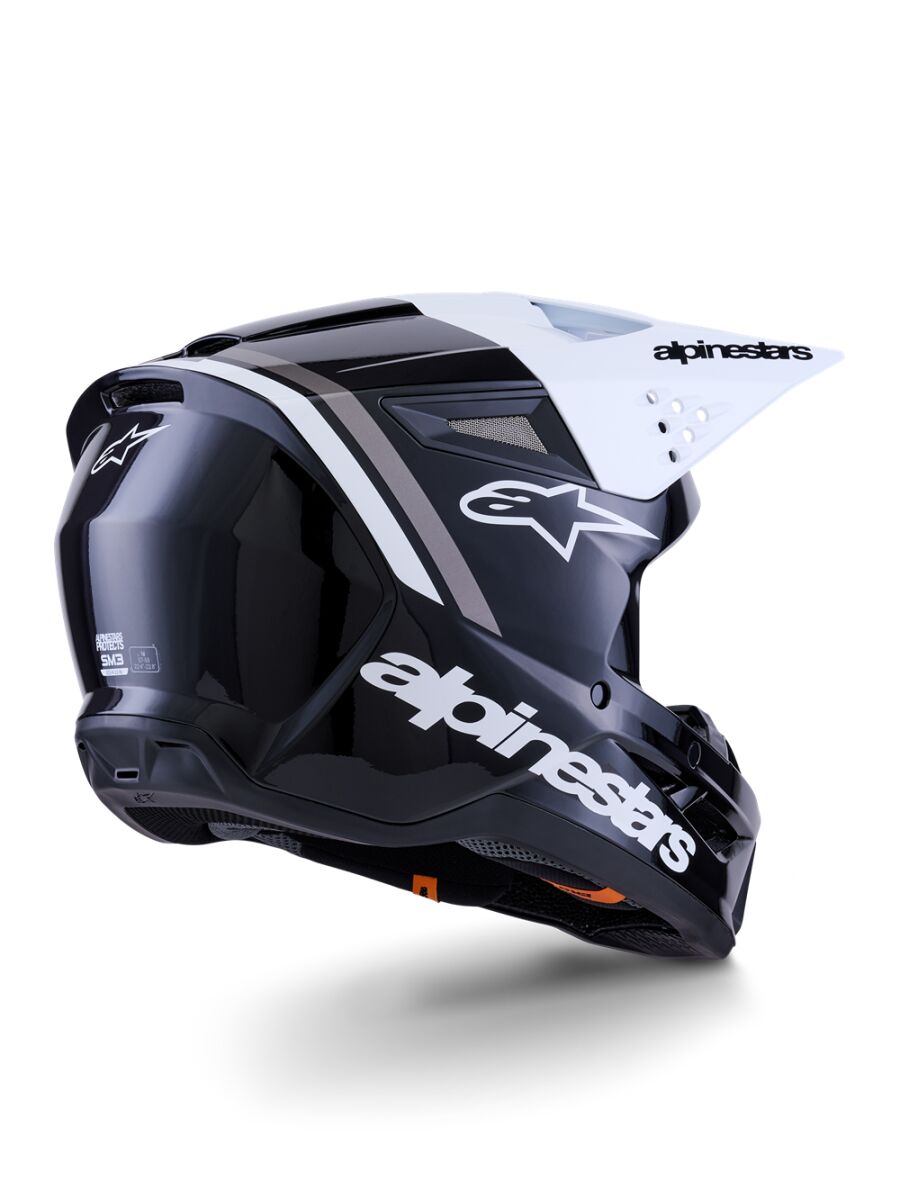 ALPINESTARS(MX) HELMET SM3 RADIUM BLK/WH/GY M 8300726-1546-M