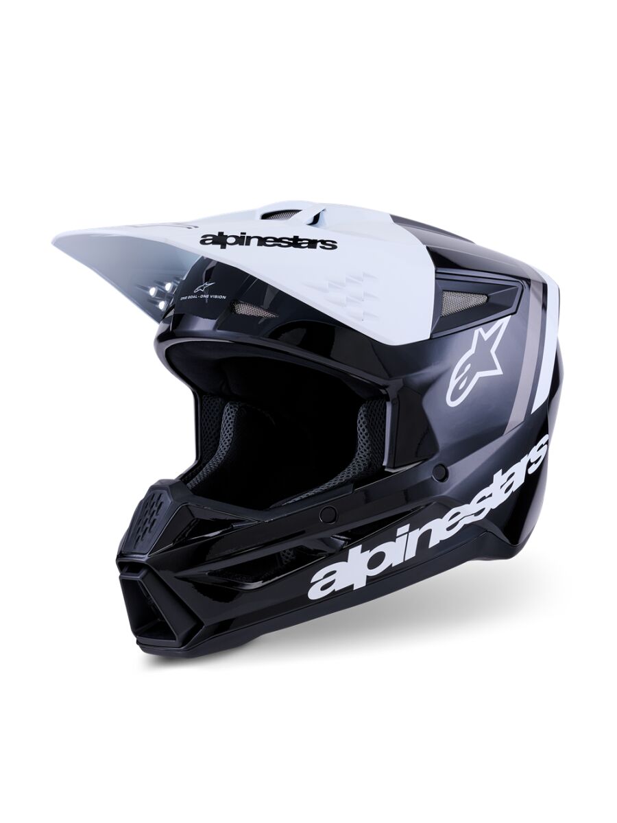 ALPINESTARS(MX) HELMET SM3 RADIUM BLK/WH/GY XL 8300726-1546-XL