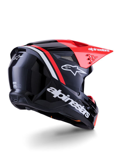 ALPINESTARS(MX) HELMET SM3 RADIUM BLK/RED/WH XS 8300726-1553-XS